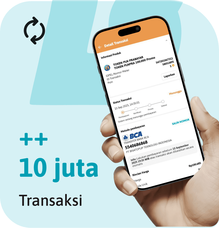 10 juta+ Transaksi